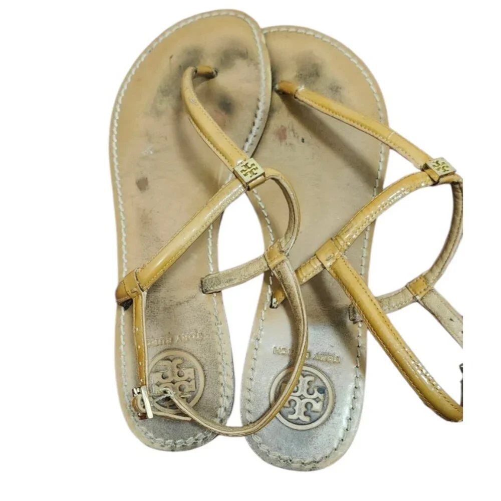 Tory Burch thong leather sandals size 8.5